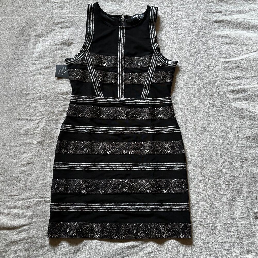 NWT Nasty Gal Snake Print Bodycon Dress
